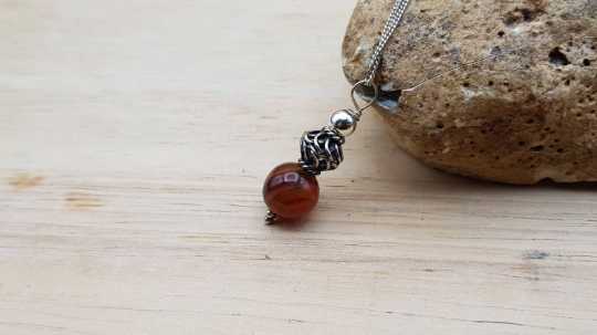 Red Black Sardonyx pendant