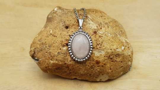 Hypoallergenic Rose Quartz pendant