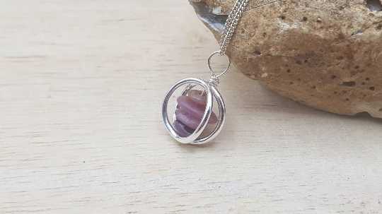 Ruby circle pendant