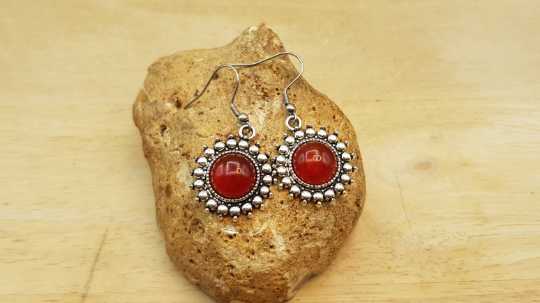 Boho Carnelian earrings