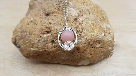 Small Pink Opal pendant