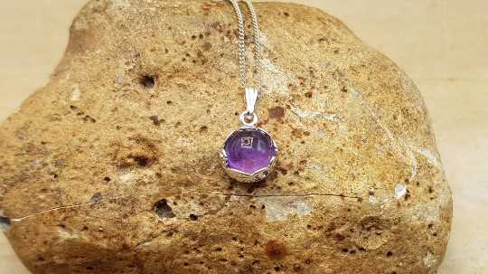 Tiny Amethyst Pendant