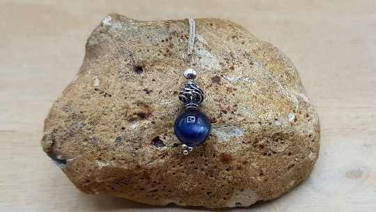 Kyanite sphere necklace