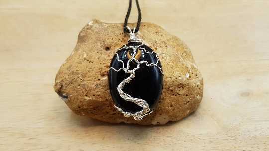 Tree of life Onyx Pendant