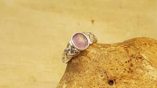 Amethyst Celtic knot ring