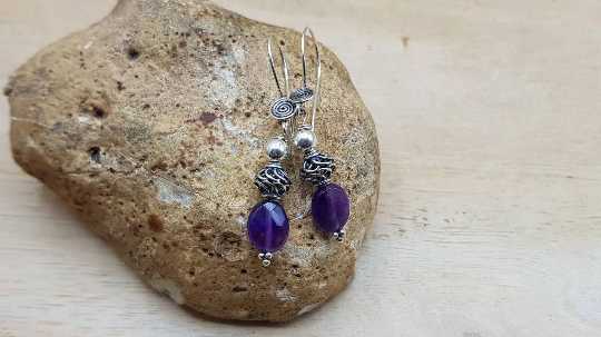 Elegant Amethyst earrings