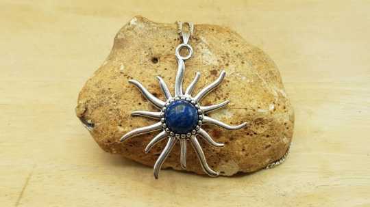 Lapis lazuli sunburst Pendant