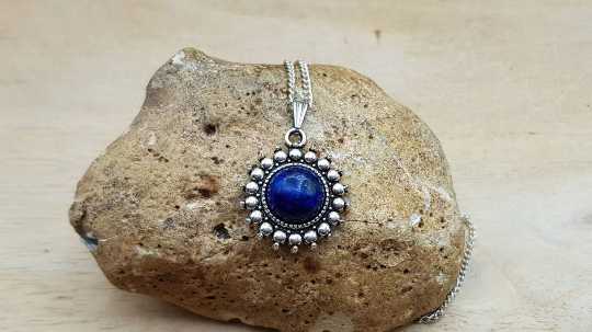 Boho Lapis lazuli Pendant