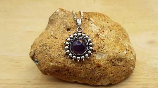 Boho Amethyst Pendant