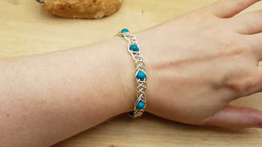 Celtic Turquoise Cuff bracelet