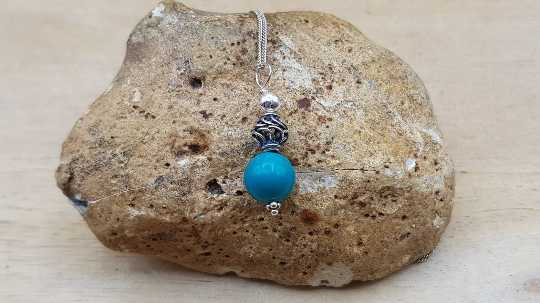 minimalist Turquoise pendant