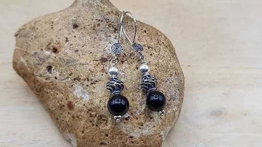 Spinel drop earrings