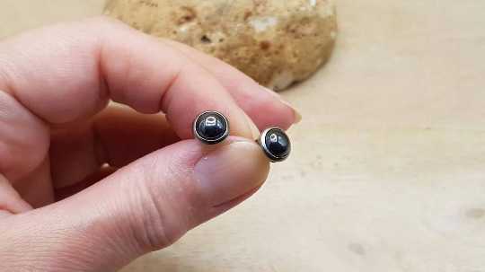 Hypoallergenic Hematite earrings