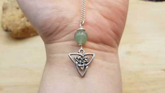 Celtic knot Aventurine Pendant