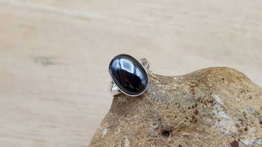 Oval Hematite ring 14x10mm