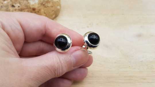 Black onyx cufflinks