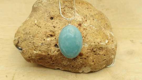 Amazonite pendant 25x18mm