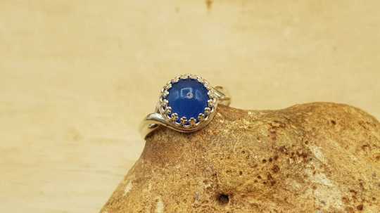 Blue Onyx Ring 10mm