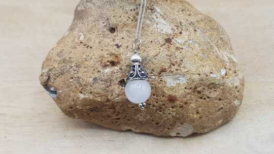 Goshenite cone pendant