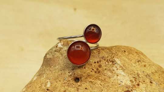 Hypoallergenic red Carnelian ring
