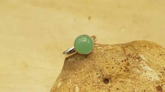 Green Aventurine stacking ring