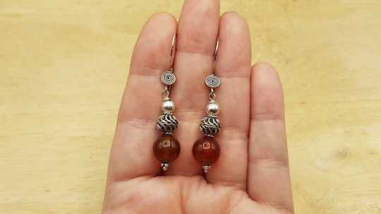 Sardonyx earrings