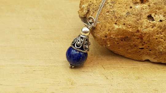 Lapis lazuli cone Pendant