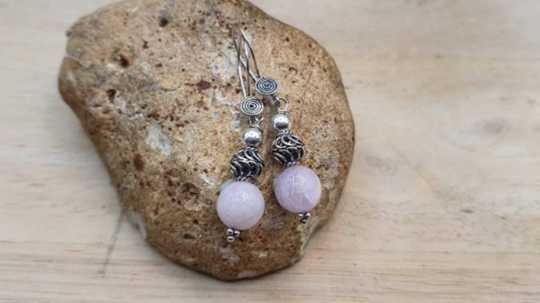 Kunzite earrings