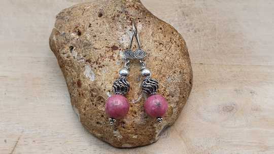Rare Thulite earrings