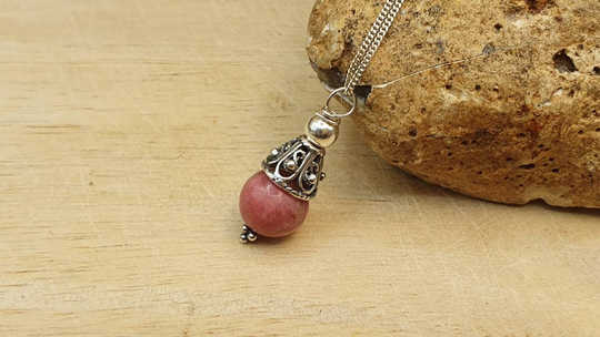 Rare Thulite cone pendant