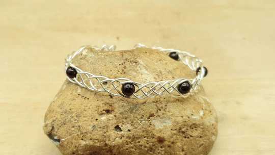 Garnet Cuff bracelet