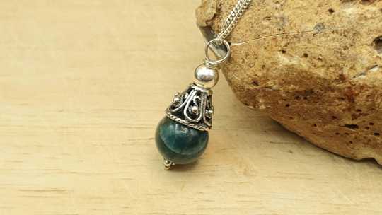 Apatite cone pendant