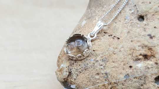 Tiny Smoky Quartz pendant