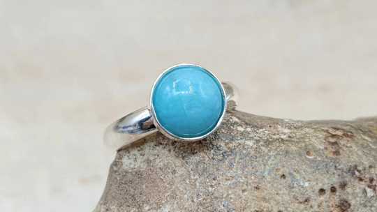 Minimalist Amazonite ring