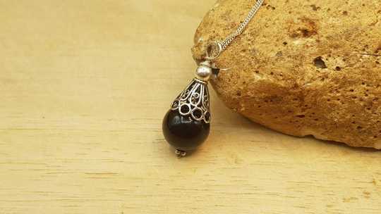 Black Onyx cone Pendant