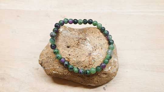 Ruby Zoisite Stretch Bracelet