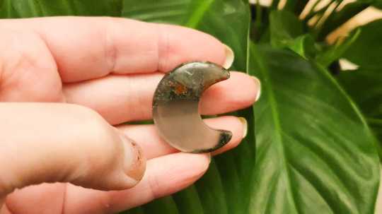 Bloodstone Crescent Moon