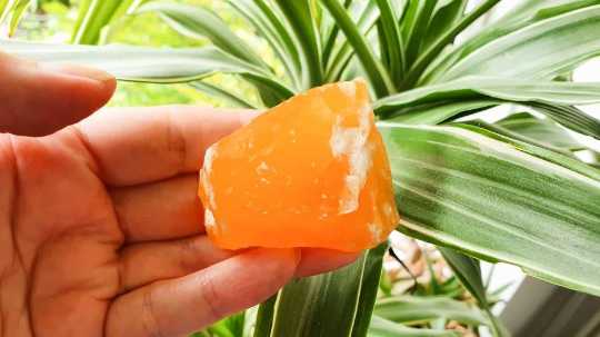 Raw Orange Calcite