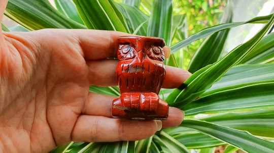 Red Jasper Owl