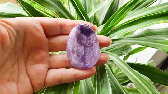 Amethyst Thumb Stone