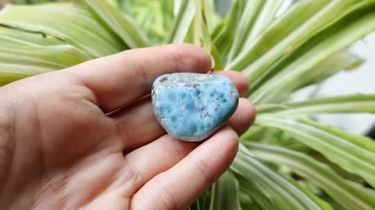 Medium Larimar worry stone