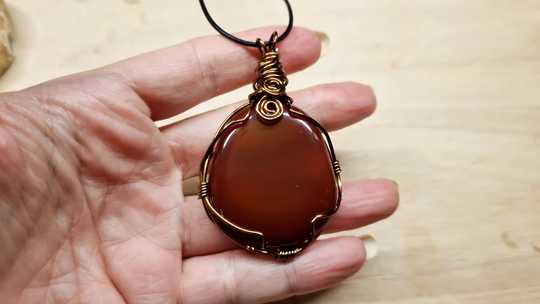 Large carnelian pendant